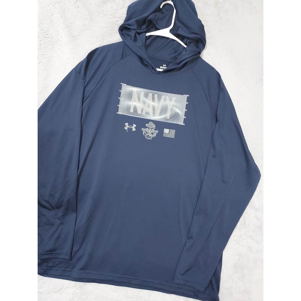 US Navy Hoodie Mens 3XL Under Armour Naval Academy Midshipmen Lightweight XXXL